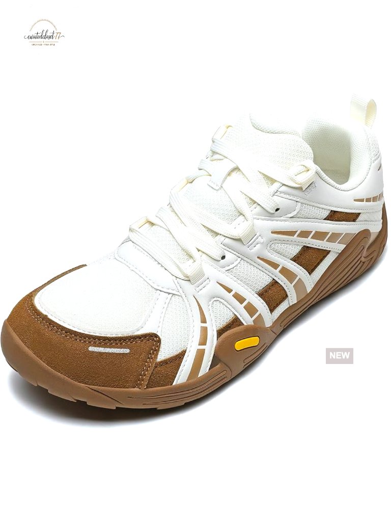 Men's Wide Width Trail Running Sneakers Zero Drop Breathable Mesh Non-Slip